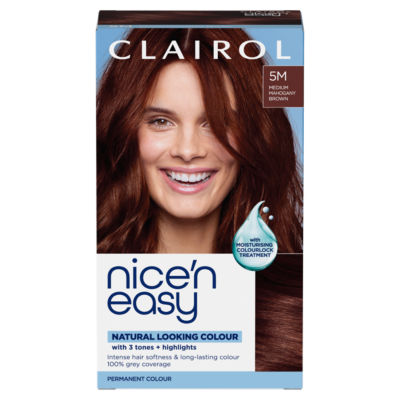 Nice'n Easy Permanent Hair Dye 5M Medium Mahogany Brown thumbnail 2