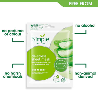 Kind to Skin Sheet Mask De-Stress 1 pc thumbnail 3