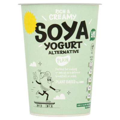 Plant Based by  Plain Soya Yogurt Alternative 500g thumbnail 2