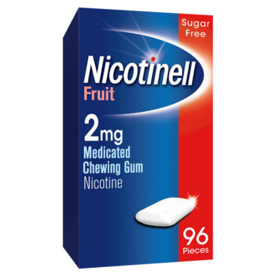 Fruit Nicotine 2mg Medicated Chewing Gum 96 Pieces thumbnail 2