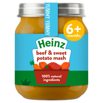 By Nature Beef & Sweet Potato Mash Baby Food Jar 6+ Months 120g thumbnail 2