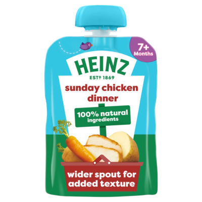 Sunday Chicken Dinner Baby Food Pouch 7+ Months 130g thumbnail 2