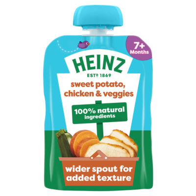 Sweet Potato, Chicken & Veggies Pouch Baby Food 7+ Months 130g thumbnail 2