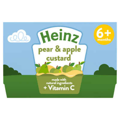 Pear & Apple Custard Pots 6+ Months 4 x 100g Baby Food thumbnail 2