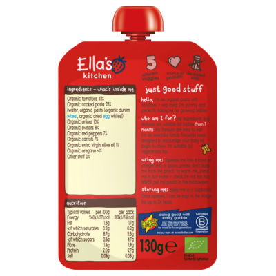 Tomato-y Pasta with Veggies 7+ Months 130g thumbnail 3