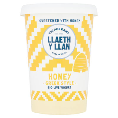 Llaeth y Llan Honey Greek Style Bio-Live Yogurt 450g thumbnail 2