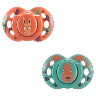 2x Fun Soothers with Steriliser Pod, Symmetrical, BPA Free, 18-36m thumbnail 3