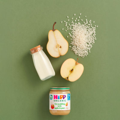 HiPP Organic Rice Pudding with Apple & Pear Baby Food Jar 7+ Months 160g thumbnail 4