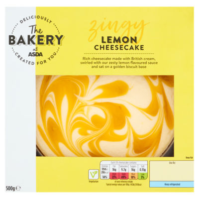The Bakery Lemon Cheesecake 500g thumbnail 3