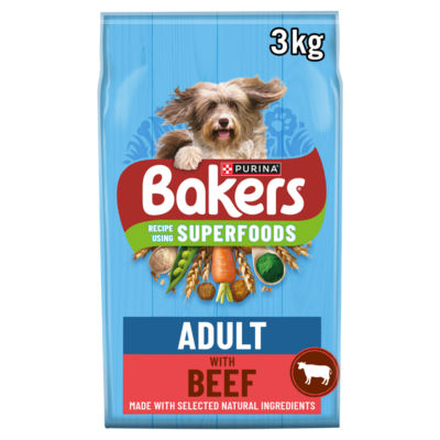 Superfoods Beef with Vegetables Dry Dog Food 3kg thumbnail 2