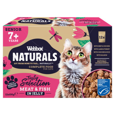 Naturals Meat & Fish in Jelly Tasty Selection Senior 7+ Years 8 x 100g