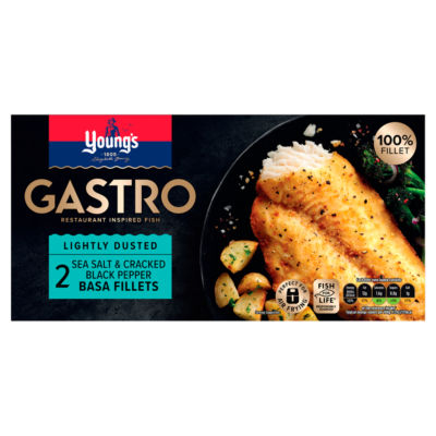 Gastro 2 Sea Salt & Cracked Black Pepper Basa Fillets 310g thumbnail 2