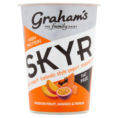 The Family Dairy Skyr Passion Fruit, Mango & Papaya Icelandic Style Yogurt 450g thumbnail 2