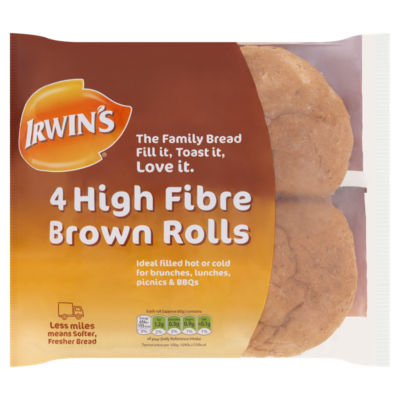 4 High Fibre Brown Rolls thumbnail 2