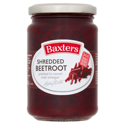 Shredded Beetroot Pickled in Sweet Malt Vinegar 340g