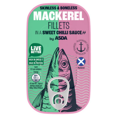 Mackerel Fillets in a Sweet Chilli Sauce 125g thumbnail 2