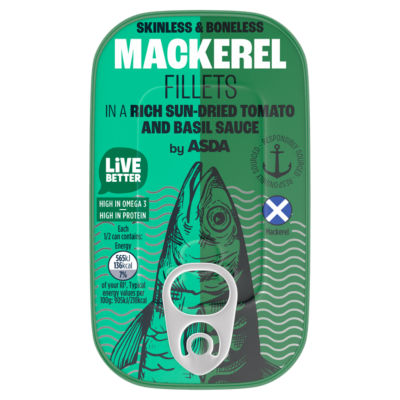 Mackerel Fillets in a Rich Sun-Dried Tomato and Basil Sauce 125g thumbnail 2