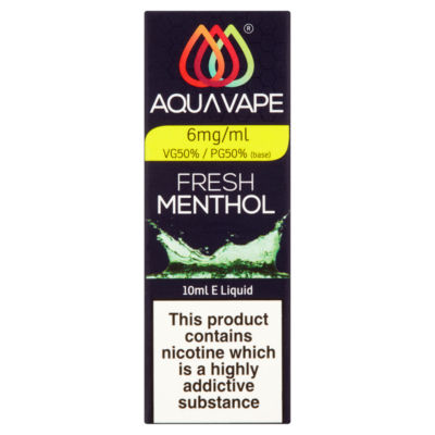 Fresh Menthol E-Liquid - 6mg 10ml thumbnail 2