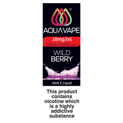 Aqua Vape Wild Berry E-Liquid 18mg