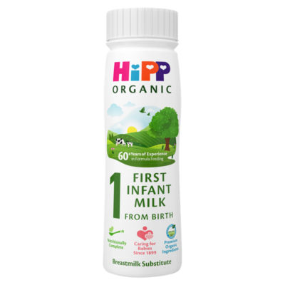 Organic 1 First Infant Baby Milk Ready to Feed Liquid Formula, From Birth, 200ml thumbnail 2
