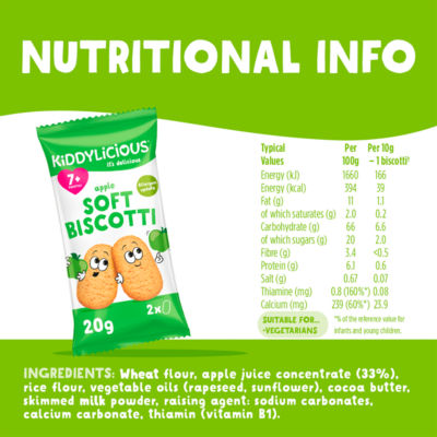 Apple Soft Biscotti 7+ Months 6 x 20g (120g) thumbnail 4