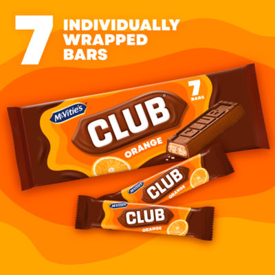 Club Orange Biscuit Bars Multipack 7 x 22g, 154g thumbnail 3