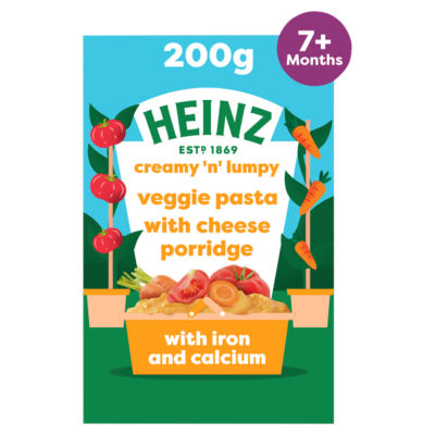 Baby Food Veggie Pasta with Cheese Porridge 7+ Months 200g thumbnail 2