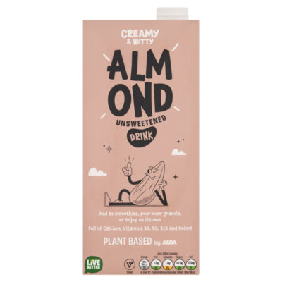Almond Unsweetened Drink 1 Litre thumbnail 2