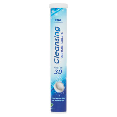 30 Cleansing Denture Tablets Mint Flavour thumbnail 2