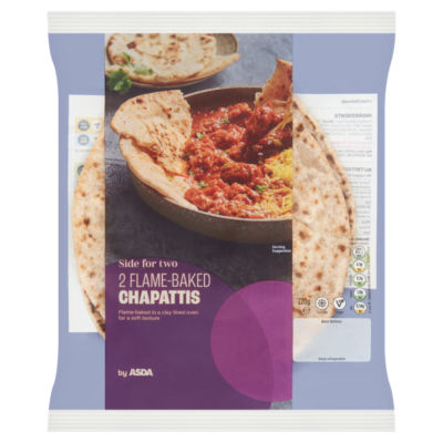 Side for Two 2 Flame-Baked Chapattis 220g thumbnail 2