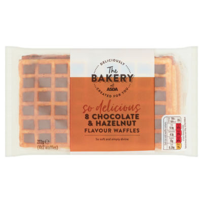 The Bakery 8 Chocolate & Hazelnut Flavour Waffles 272g thumbnail 2