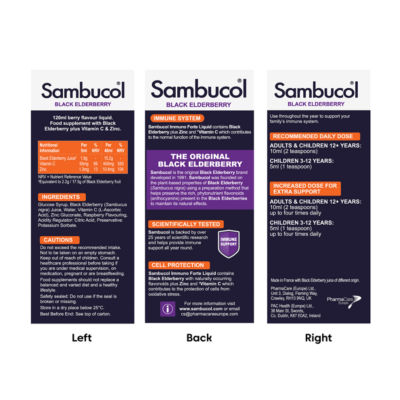 Black Elderberry Immuno Forte Liquid 120ml thumbnail 3