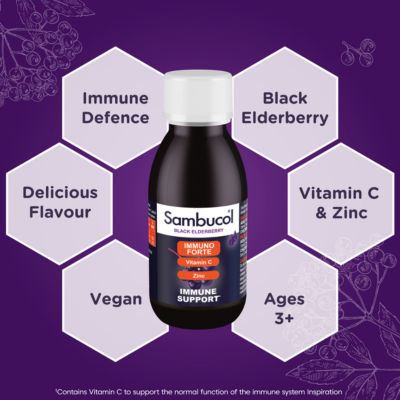 Black Elderberry Immuno Forte Liquid 120ml thumbnail 4