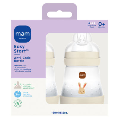 Easy Start Anti-Colic Bottle 0+ Months 2 x 160ml