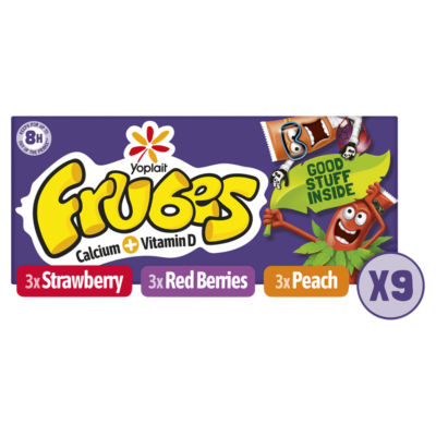Kids Strawberry, Red Berry & Peach Yoghurt Tubes 9 x 37g thumbnail 2