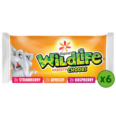 Choobs Kids Strawberry, Raspberry & Apricot Yoghurt Tubes 6 x 37g thumbnail 2