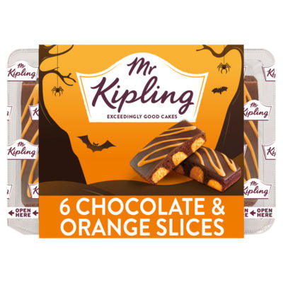 Milk Chocolate & Orange Cake Slices 6 Pack