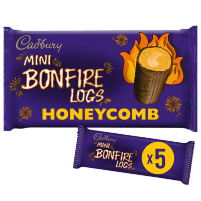Halloween Mini Bonfire Logs Honeycomb Flavour Cakes 5 Pack