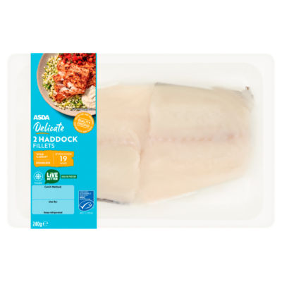 2 Delicate Haddock Fillets 240g thumbnail 2