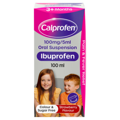 Oral Suspension Ibuprofen 3+ Months Strawberry Flavour 100ml thumbnail 2
