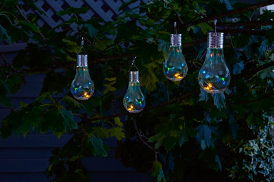 5 LEDs Multi-Coloured Hanging Lightbulb thumbnail 2