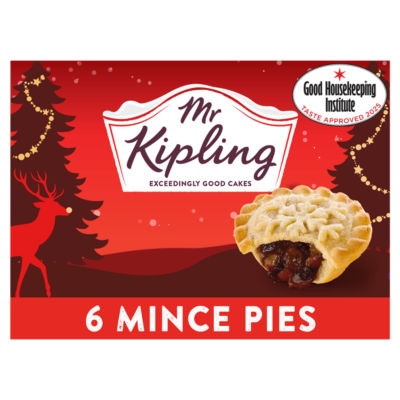 Deep Filled Christmas Mince Pies 6 Pack