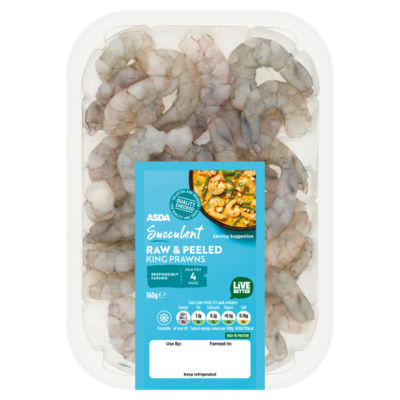 Succulent Raw & Peeled King Prawns 160g thumbnail 2