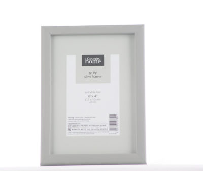 Grey Plastic Frame 6 x 4Inch thumbnail 2