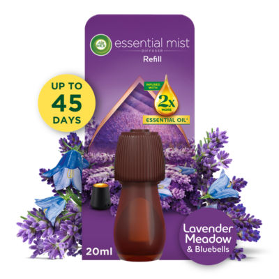 Essential Mist Refill Lavender Meadow & Bluebells Air Freshener 20ml thumbnail 2