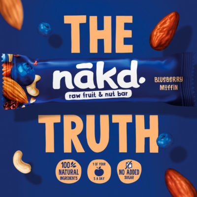 nakd. Blueberry Muffin Fruit & Nut Bars 3 x 35g thumbnail 4
