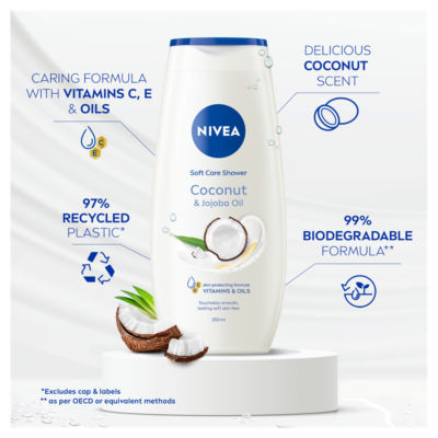 Coconut & Jojoba Oil Care Shower 250ml thumbnail 4
