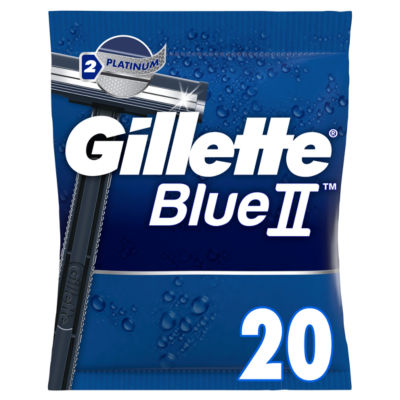 Gillette Blue II Men's Disposable Razors 20 Pack