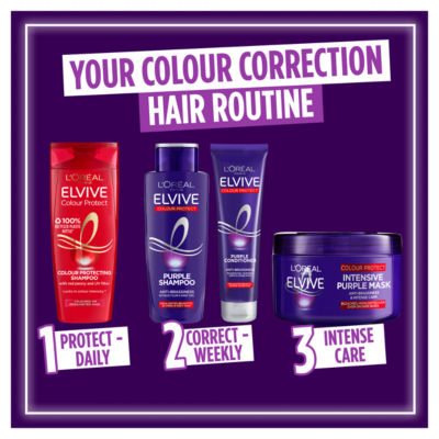 L'Oreal Paris Elvive Colour Protect Anti-Brassiness Purple Conditioner 150ml thumbnail 3