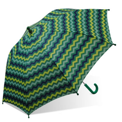 Green Zig Zag Childrens Umbrella thumbnail 2